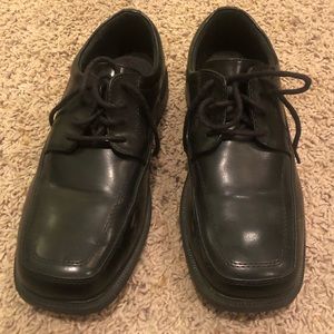 DEXTER Comfort Shoes Mens Oxford BLACK Lace Up Size 7W